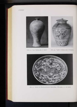 Abb. 415. Schale mit Drachenschmuck, Kobaltblau, I-Dynastie, 17.-18. Jahrh.
