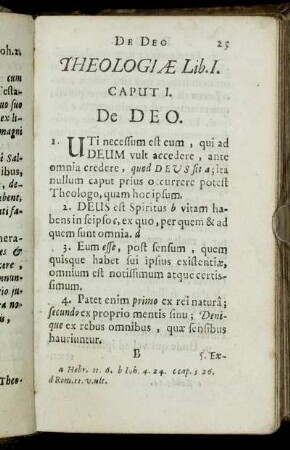 De Deo Theologiæ Lib. I.