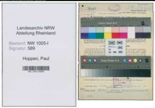 Entnazifizierung Paul Hoppen , geb. 27.02.1892 (Schlossermeister)
