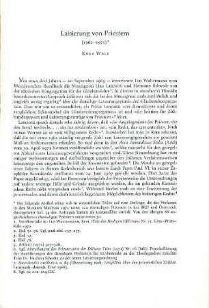 345-357 Laisierung von Priestern