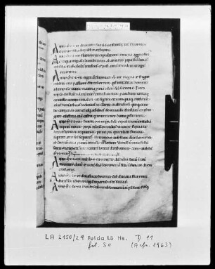 Nekrolog, Welfenchronik und Heiligenviten — Initialen A, Folio 30recto