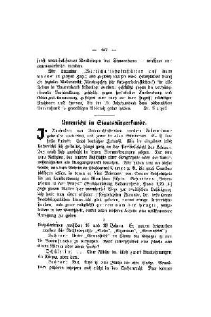 Unterricht in Staatsbürgerkunde