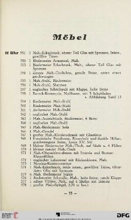 Möbel (Nr. 551-1397)