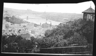Budapest. Panorama, vom Blocksberg gesehen (rechts)