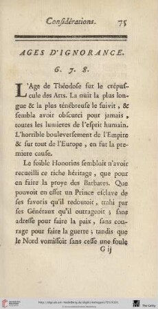 Ages d'ignorance