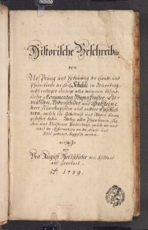 Vorbesitzer Stempel Holzschuher, Familie, Nürnberg