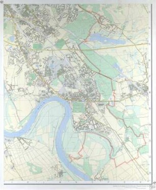 Straßen- u. Verkehrsplan Düsseldorf
