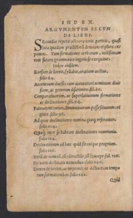 Argumentum Secundi Libri.