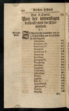 290-296, Das II. - III. Capitel