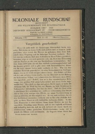Heft 10-12. Oktober/Dezember