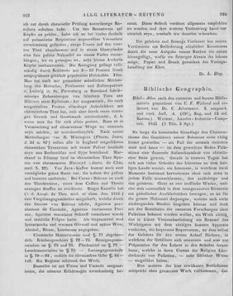 Bibel-Atlas. 2. Aufl. Nach den neuesten und besten Hülfsmitteln gezeichnet v. C. F. Weiland und erläutert von C. Ackermann. Weimar: Landes-Industrie-Comptoir 1845