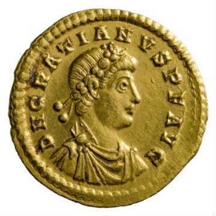 Münze, Solidus, 24. August 367 - 17. November 375 n. Chr.