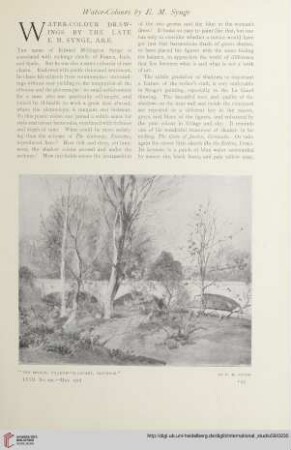 Water-colour drawings by the late E. M. Synge, A.R.E.