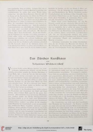 7/8: Das Zürcher Kunsthaus