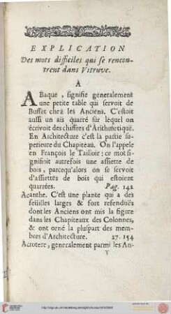 Explication des mots difficiles