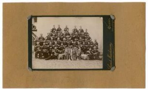 Gruppenbild des Musikkorps des Infanterie-Regiments 80