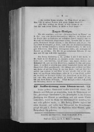 Aufforderung zum Abonnement.
