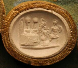 Hektor verabschiedet sich von seiner Familie (Daktyliothek, Zweites Historisches Tausend)