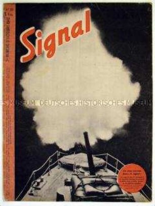 Auslandsausgabe der Illustrierten "Signal" u.a. über den Krieg im Kaukasus (in französischer Sprache)