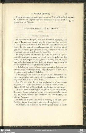 Les Chevaux Étrangers À L'Exposition