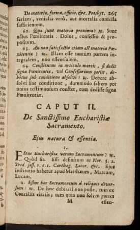 265-276, Ejus natura et essentia; ...