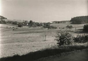 Rachlau-Großkunitz (Kubschütz-Großkunitz). Poststraße zwischen Schmoritz und Döhlener Berg