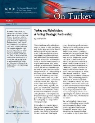 Turkey and Uzbekistan : a failing strategic partnership