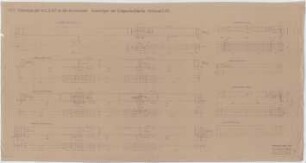Troost, Paul Ludwig; München, Arcisstr. 12; Führerbau der NSDAP - Erdgeschossdecke, Eisenträger (Schnitte; Details)