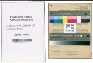 Entnazifizierung Peter Zaidel , geb. 27.03.1913 (Polizeibeamter)