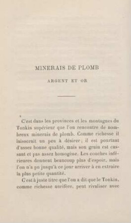 Minerais de plomb