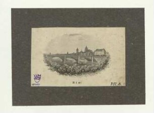 Ludwig-Wilhelm-Brücke (ehem. Herdbrücke). Um 1842
