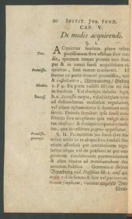 Cap. V. De modis acquirendi