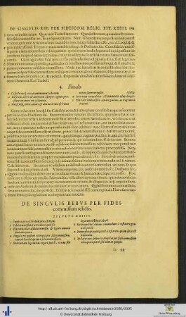 Titulus XXIIII. De Singulis Rebus per Fideicommissum relictis.
