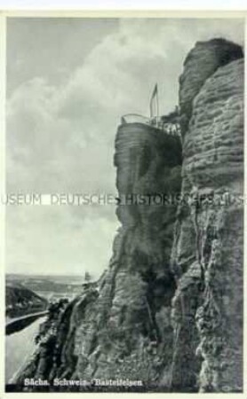 Der Basteifelsen in der Sächsischen Schweiz