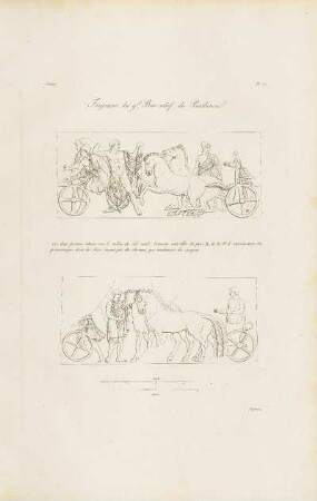 Abb.: Pl. 12 Fragmens du g.d Bas-relief du Parthénon.