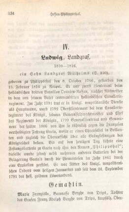 IV. Ludwig, Landgraf, 1810-1816