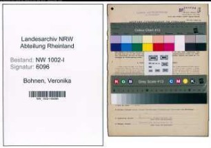 Entnazifizierung Veronika Bohnen, geb. 20.11.1907 (Buchhalterin)