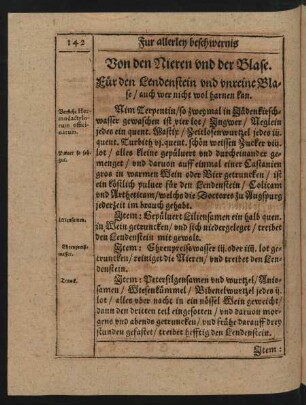 Von den Nieren und der Blase.