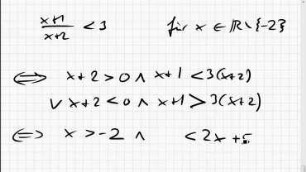 KB.29 Ungleichung mit einfacher rationaler Funktion