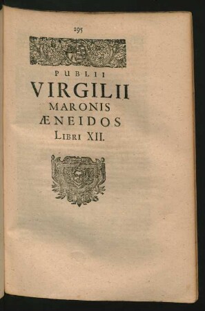 Publii Virgilii Maronis Aeneidos Libri XII.
