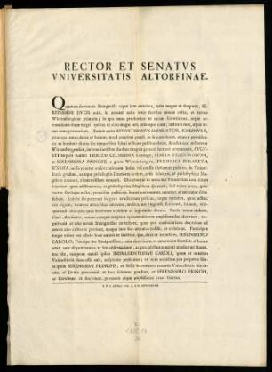 0c-0d, Rector et Senatvs Vniversitatis Altorfinae