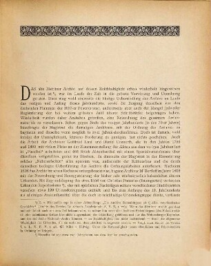 Urkunden-Regesten aus dem alten Bistritzer Archive, 1