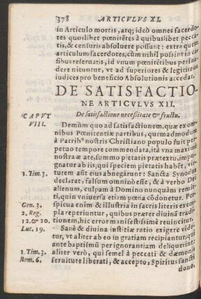 De Satisfactione Articulus XII.