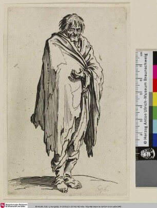 [Der barfüßige Bettler; Le Mendiant à la tête découverte et aux pieds nus]