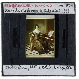 Waldmüller/Anonym, Bildnis der Sängerin Isabella Colbran