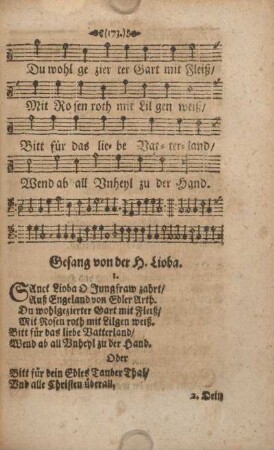 Gesang von der h. Lioba.