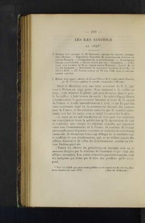 Les iles Sandwich en 1846.