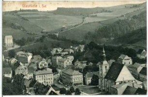 Glashütte. Blick auf Glashütte