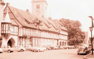 Celle: Fachwerkhäuser und Turm [von St. Marien]