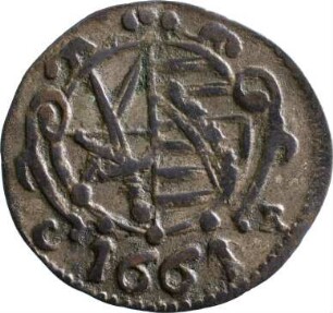 Münze, Pfennig, 1661